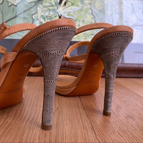 Ralph Lauren Designer Chain Heels 7.5 - Picture 2 of 12